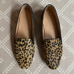 J. Crew Leopard Smoking Flats